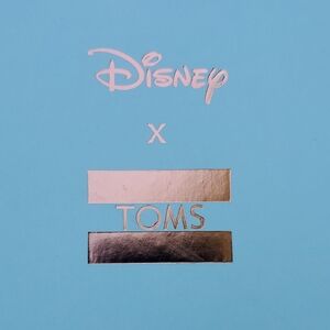Toms Disney Deconstructed Alpargata Cinderella Silver Mesh Women's Size 10 NWT